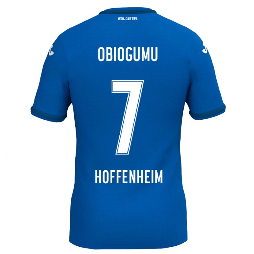 Danxen Herren Uche Obiogumu #7 Königsblau Heimtrikot Trikot 2024/25 T-Shirt