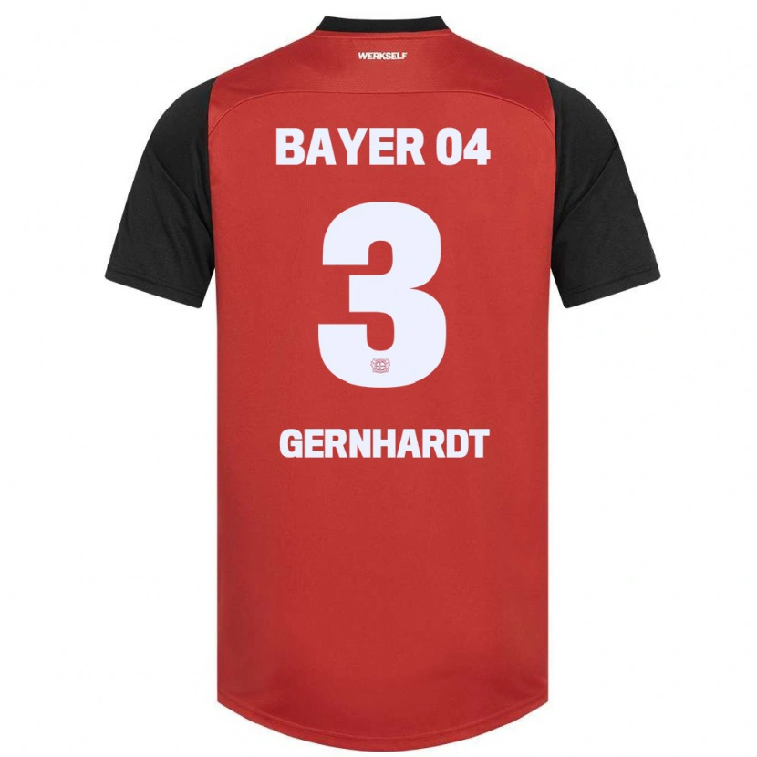 Danxen Herren Nils Gernhardt #3 Rot Schwarz Heimtrikot Trikot 2024/25 T-Shirt