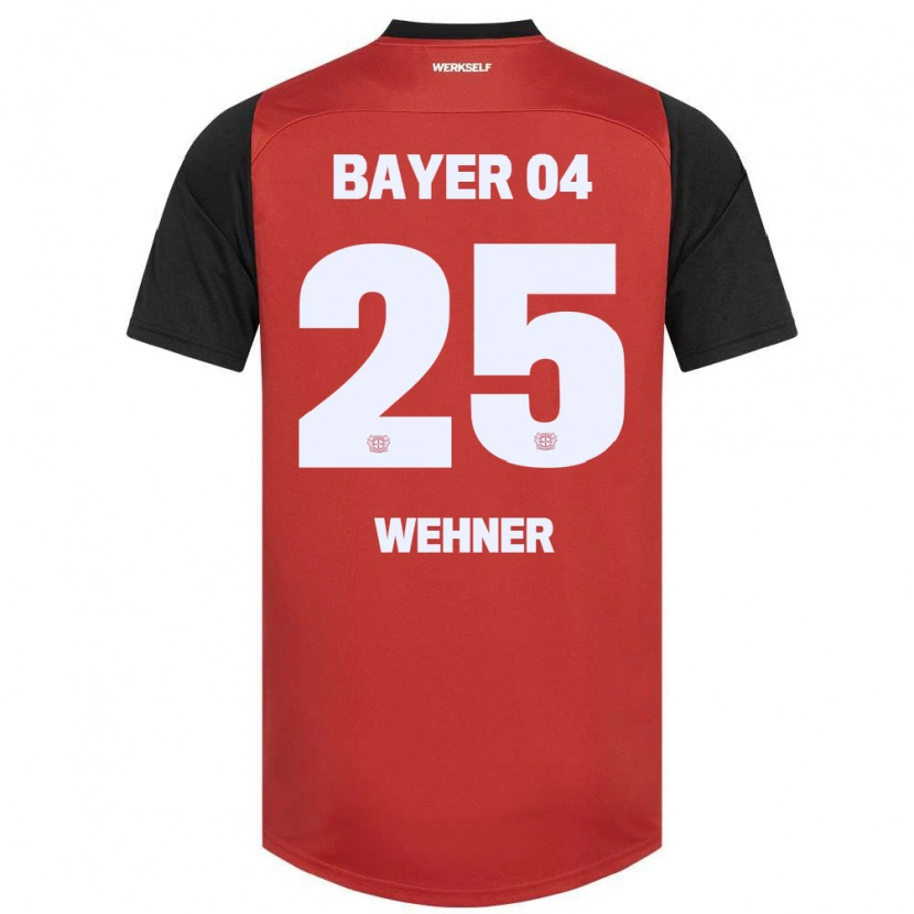 Danxen Herren Luca Wehner #25 Rot Schwarz Heimtrikot Trikot 2024/25 T-Shirt