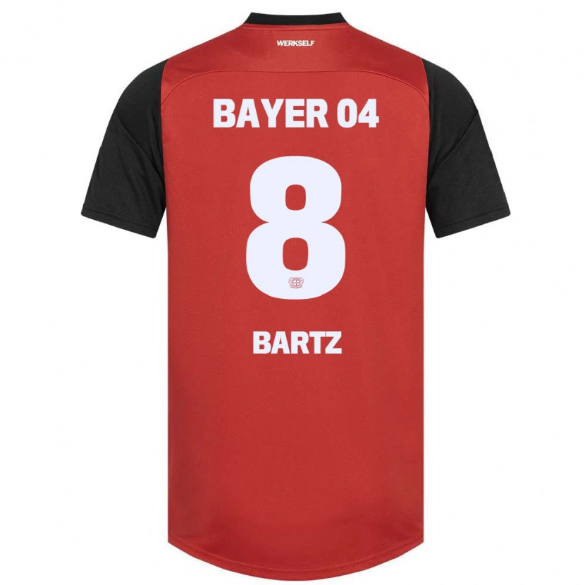 Danxen Herren Paulina Bartz #8 Rot Schwarz Heimtrikot Trikot 2024/25 T-Shirt