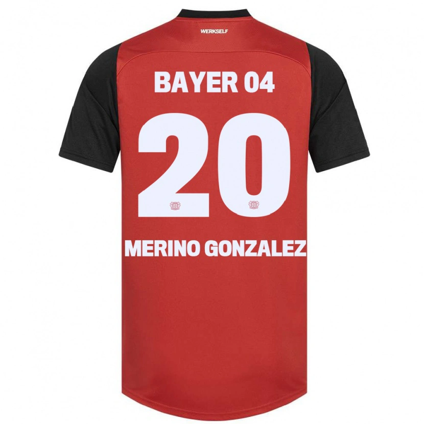 Danxen Herren Estrella Merino Gonzalez #20 Rot Schwarz Heimtrikot Trikot 2024/25 T-Shirt