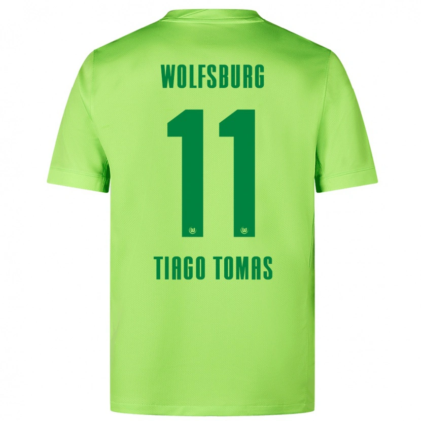 Danxen Herren Tiago Tomás #11 Fluoreszierendes Grün Heimtrikot Trikot 2024/25 T-Shirt