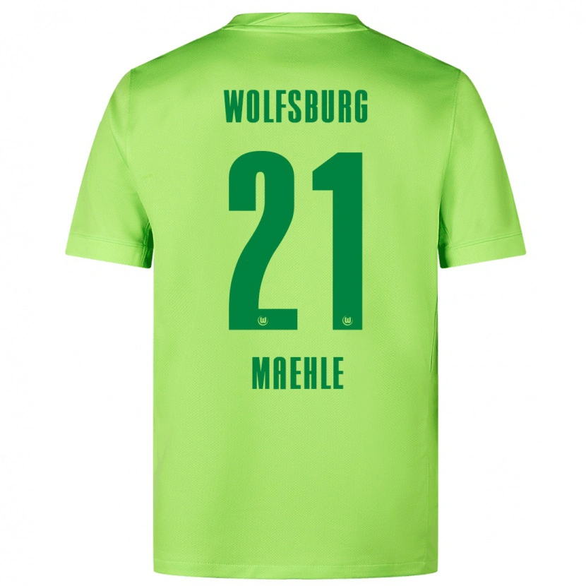 Danxen Herren Joakim Maehle #21 Fluoreszierendes Grün Heimtrikot Trikot 2024/25 T-Shirt