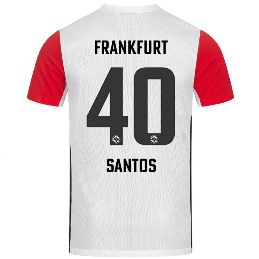 Danxen Herren Kauã Santos #40 Weiß Rot Heimtrikot Trikot 2024/25 T-Shirt