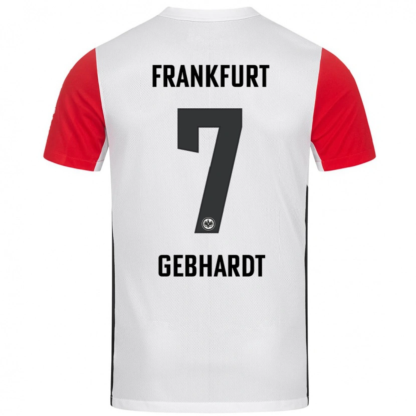 Danxen Herren Luca Gebhardt #7 Weiß Rot Heimtrikot Trikot 2024/25 T-Shirt