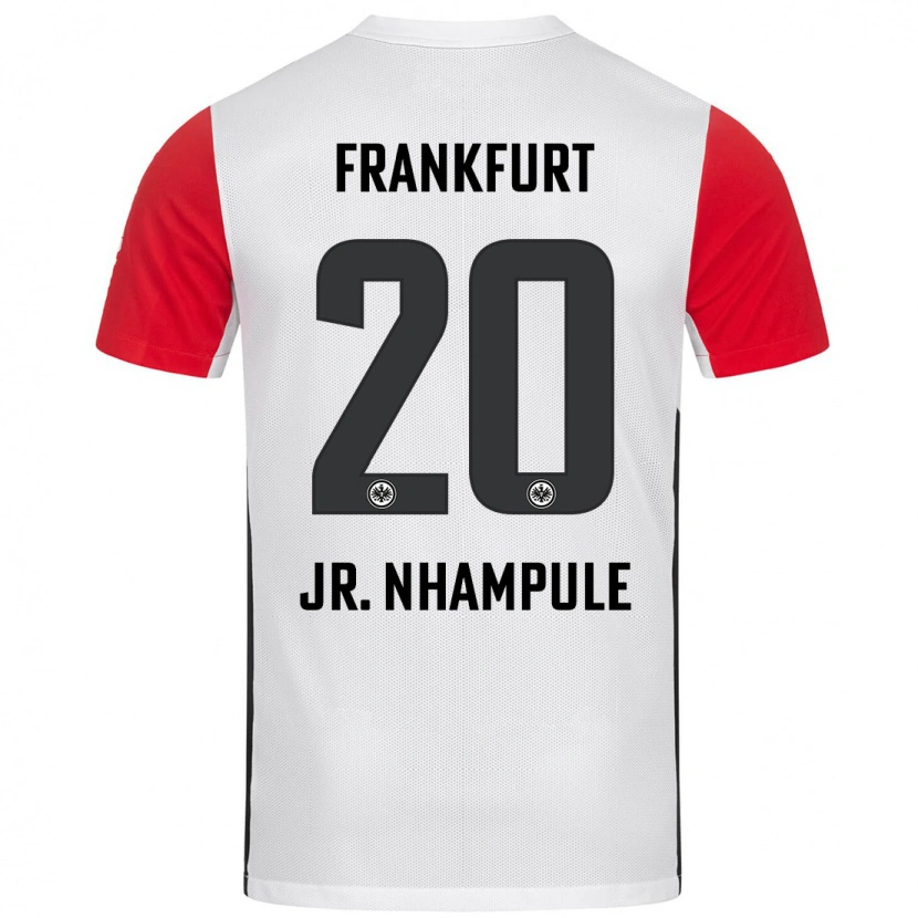 Danxen Herren Antonio Junior Nhampule #20 Weiß Rot Heimtrikot Trikot 2024/25 T-Shirt