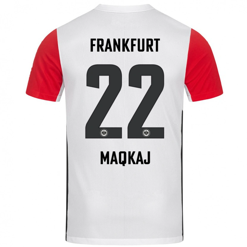 Danxen Herren Dritan Maqkaj #22 Weiß Rot Heimtrikot Trikot 2024/25 T-Shirt