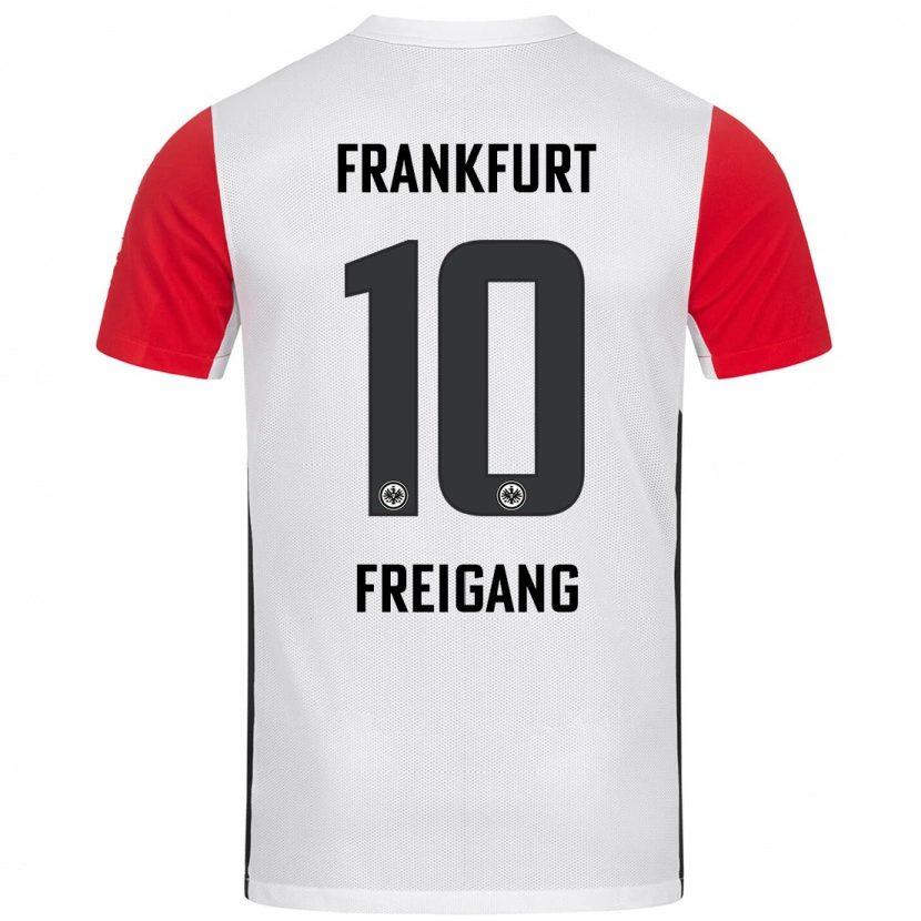 Danxen Herren Laura Freigang #10 Weiß Rot Heimtrikot Trikot 2024/25 T-Shirt