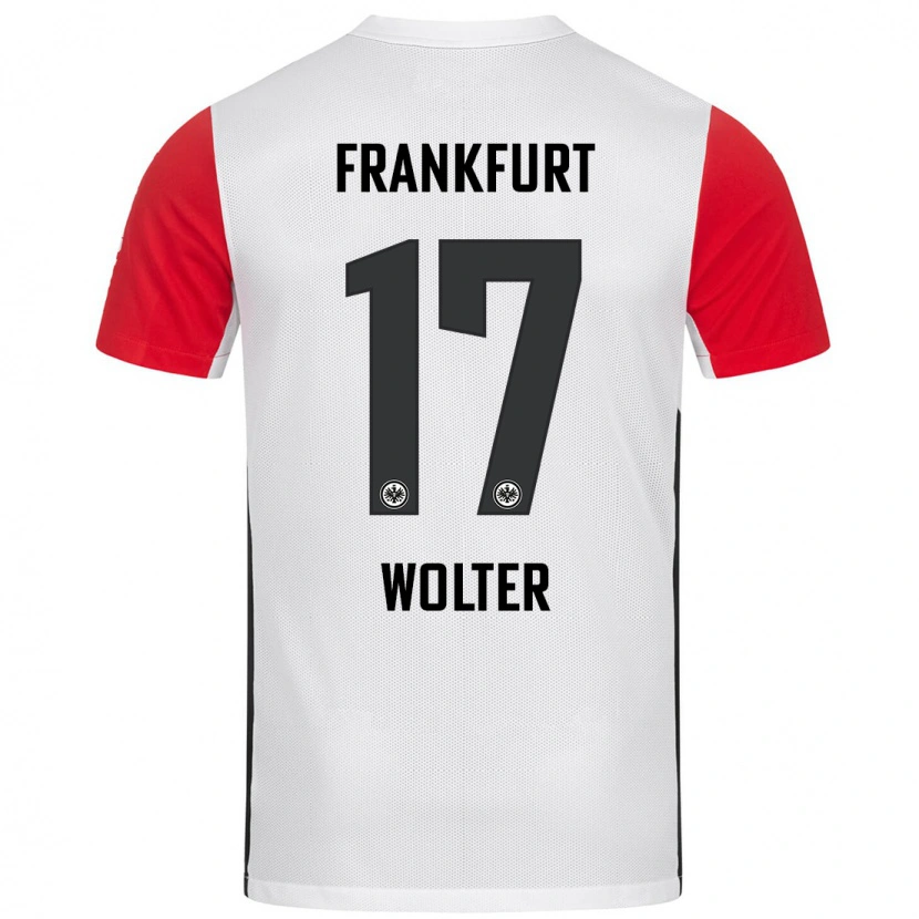 Danxen Herren Pia-Sophie Wolter #17 Weiß Rot Heimtrikot Trikot 2024/25 T-Shirt