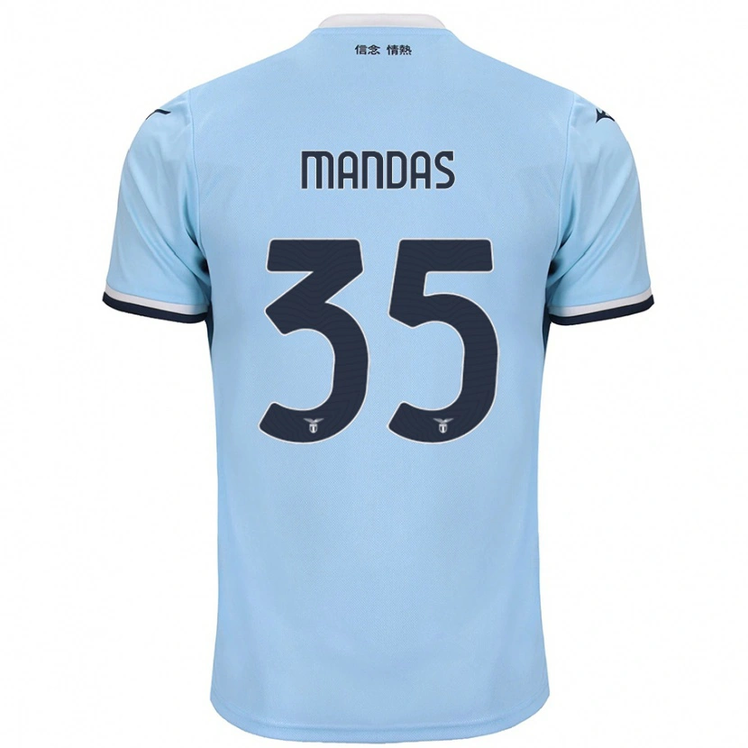 Danxen Herren Christos Mandas #35 Blau Heimtrikot Trikot 2024/25 T-Shirt