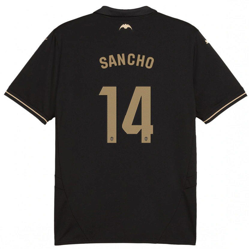 Danxen Herren Pauleta Sancho #14 Schwarz Auswärtstrikot Trikot 2024/25 T-Shirt