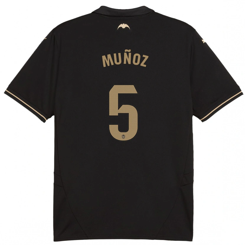 Danxen Herren Iván Muñoz #5 Schwarz Auswärtstrikot Trikot 2024/25 T-Shirt