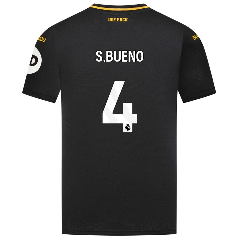 Danxen Herren Santiago Bueno #4 Schwarz Auswärtstrikot Trikot 2024/25 T-Shirt