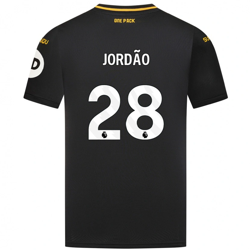 Danxen Herren Bruno Jordão #28 Schwarz Auswärtstrikot Trikot 2024/25 T-Shirt