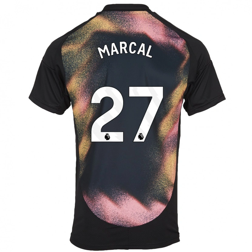 Danxen Herren Wanya Marçal #27 Schwarz Weiß Auswärtstrikot Trikot 2024/25 T-Shirt