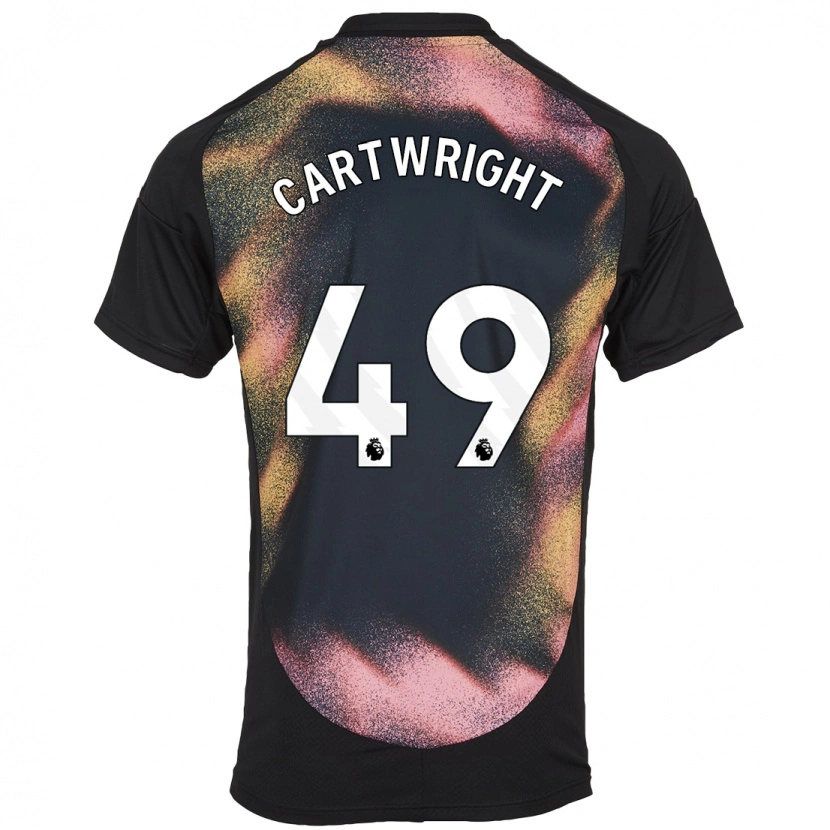 Danxen Herren Henry Cartwright #49 Schwarz Weiß Auswärtstrikot Trikot 2024/25 T-Shirt