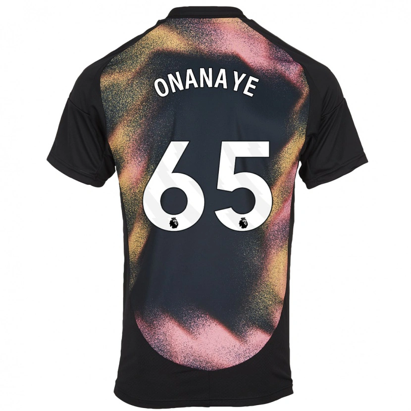 Danxen Herren Toby Onanaye #65 Schwarz Weiß Auswärtstrikot Trikot 2024/25 T-Shirt