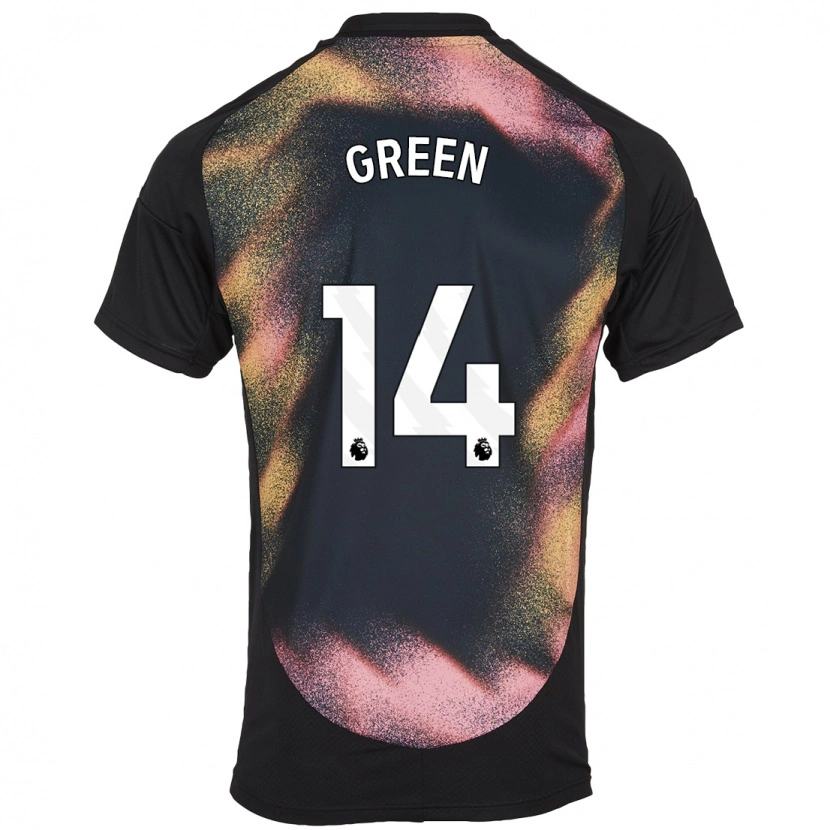 Danxen Herren Josie Green #14 Schwarz Weiß Auswärtstrikot Trikot 2024/25 T-Shirt