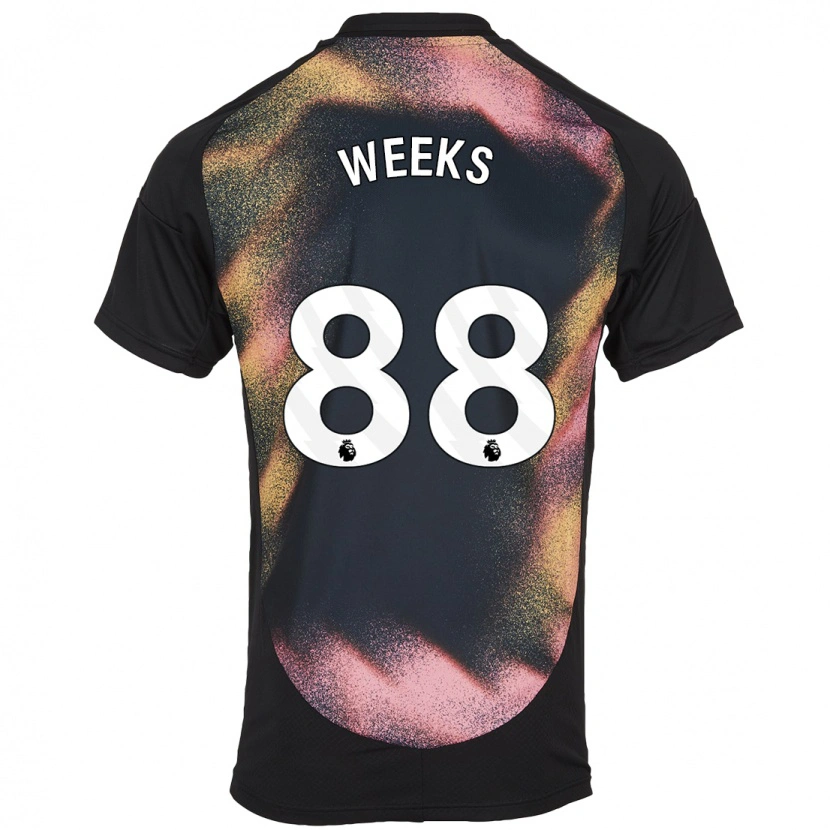 Danxen Herren Tyler Weeks #88 Schwarz Weiß Auswärtstrikot Trikot 2024/25 T-Shirt