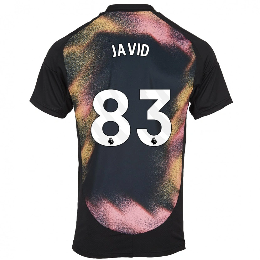 Danxen Herren Abdullah Javid #83 Schwarz Weiß Auswärtstrikot Trikot 2024/25 T-Shirt