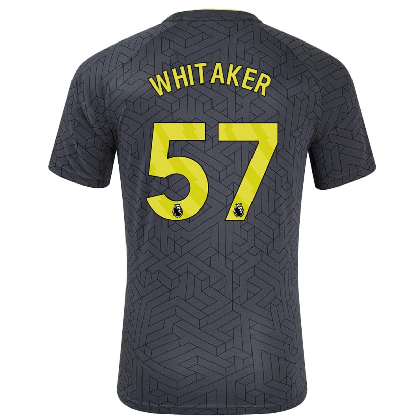 Danxen Herren Charlie Whitaker #57 Schwarz Gelb Auswärtstrikot Trikot 2024/25 T-Shirt