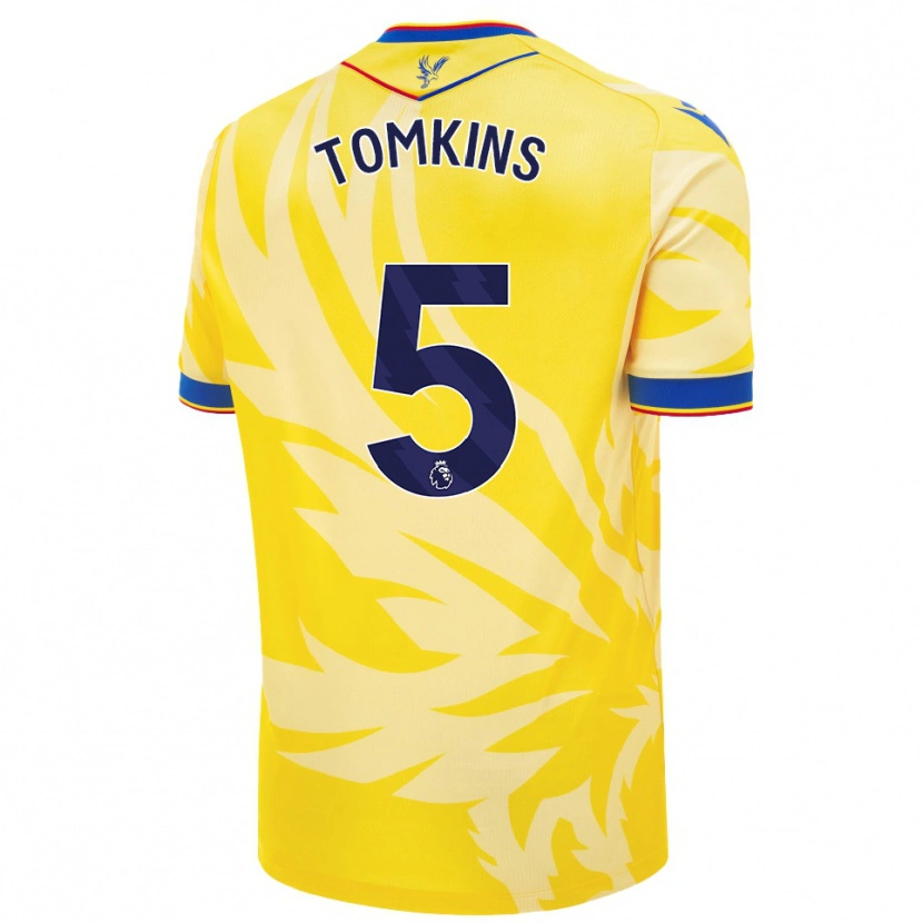 Danxen Herren James Tomkins #5 Gelb Auswärtstrikot Trikot 2024/25 T-Shirt