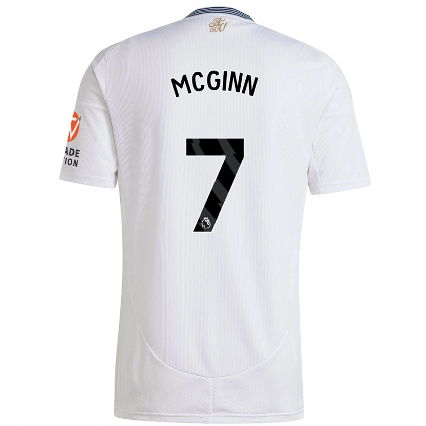 Danxen Herren John Mcginn #7 Weiß Auswärtstrikot Trikot 2024/25 T-Shirt