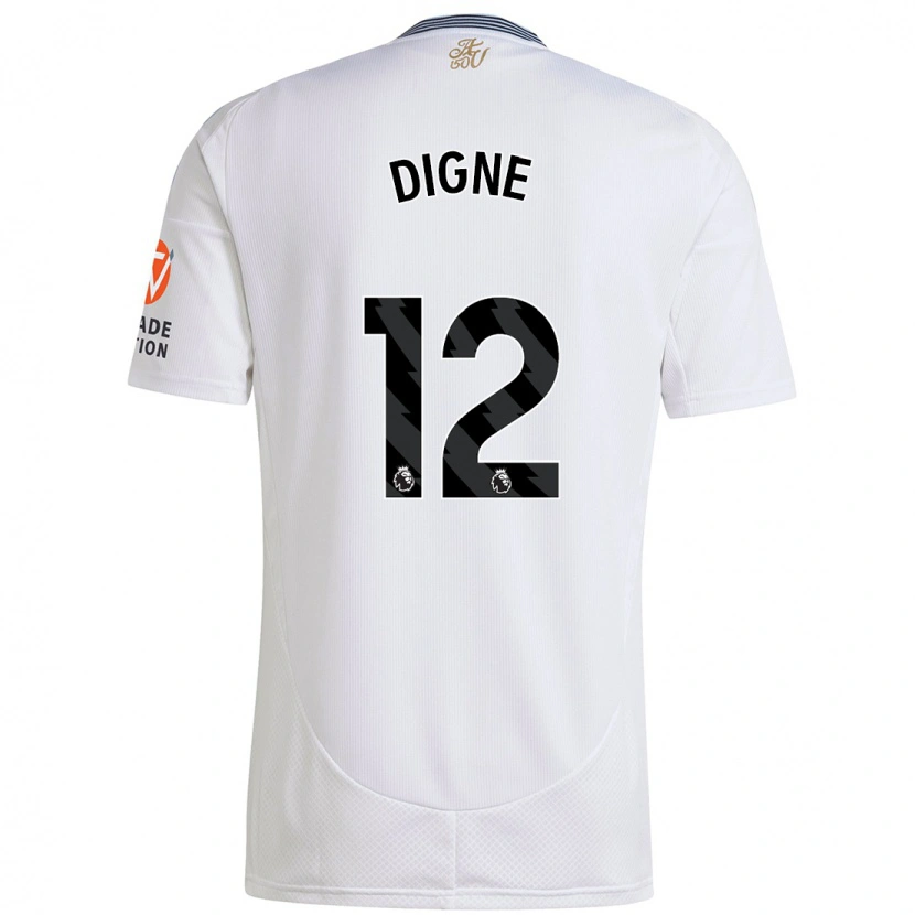 Danxen Herren Lucas Digne #12 Weiß Auswärtstrikot Trikot 2024/25 T-Shirt