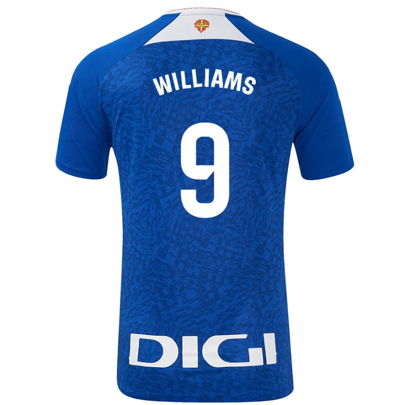 Danxen Herren Iñaki Williams #9 Königsblau Auswärtstrikot Trikot 2024/25 T-Shirt