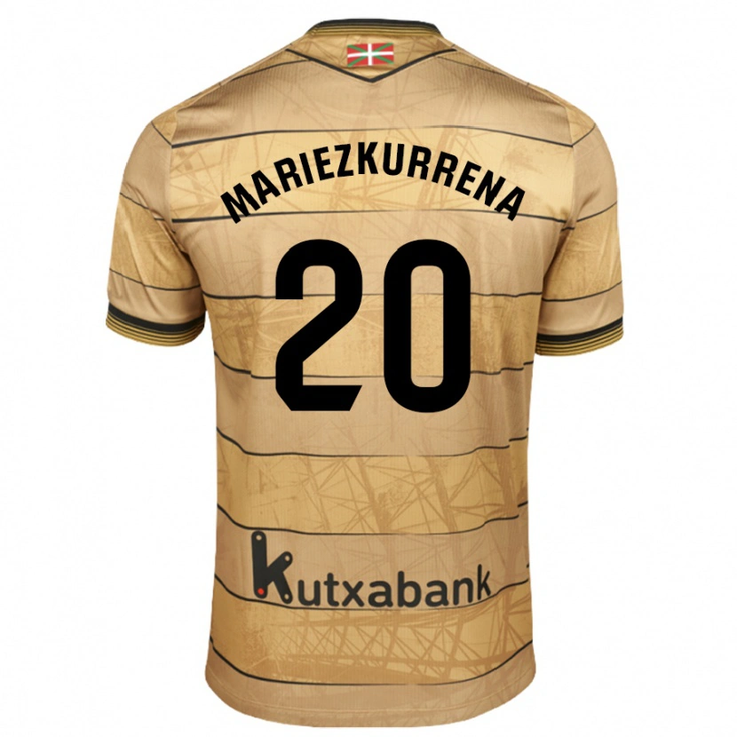 Danxen Herren Arkaitz Mariezkurrena #20 Braun Auswärtstrikot Trikot 2024/25 T-Shirt