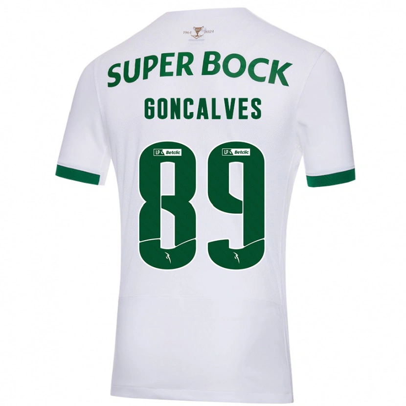 Danxen Herren André Gonçalves #89 Weiß Grün Auswärtstrikot Trikot 2024/25 T-Shirt