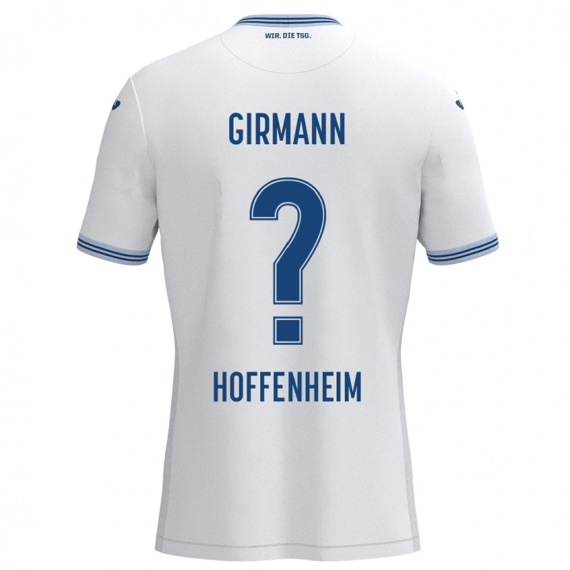 Danxen Herren David Girmann #0 Weiß Blau Auswärtstrikot Trikot 2024/25 T-Shirt