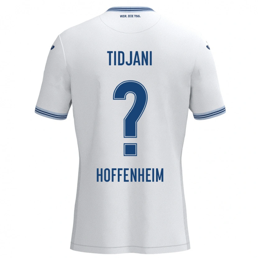 Danxen Herren Nouh Tidjani #0 Weiß Blau Auswärtstrikot Trikot 2024/25 T-Shirt