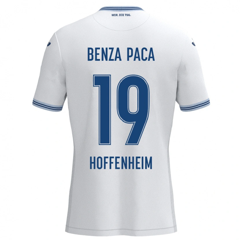 Danxen Herren Lynes Benza Paca #19 Weiß Blau Auswärtstrikot Trikot 2024/25 T-Shirt