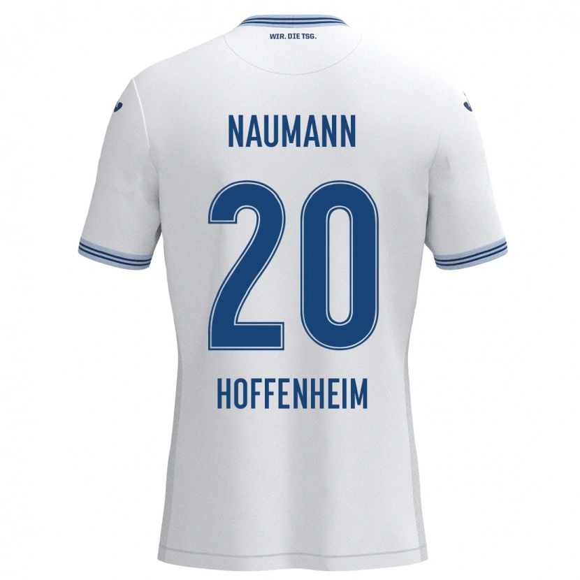 Danxen Herren Maxim Naumann #20 Weiß Blau Auswärtstrikot Trikot 2024/25 T-Shirt