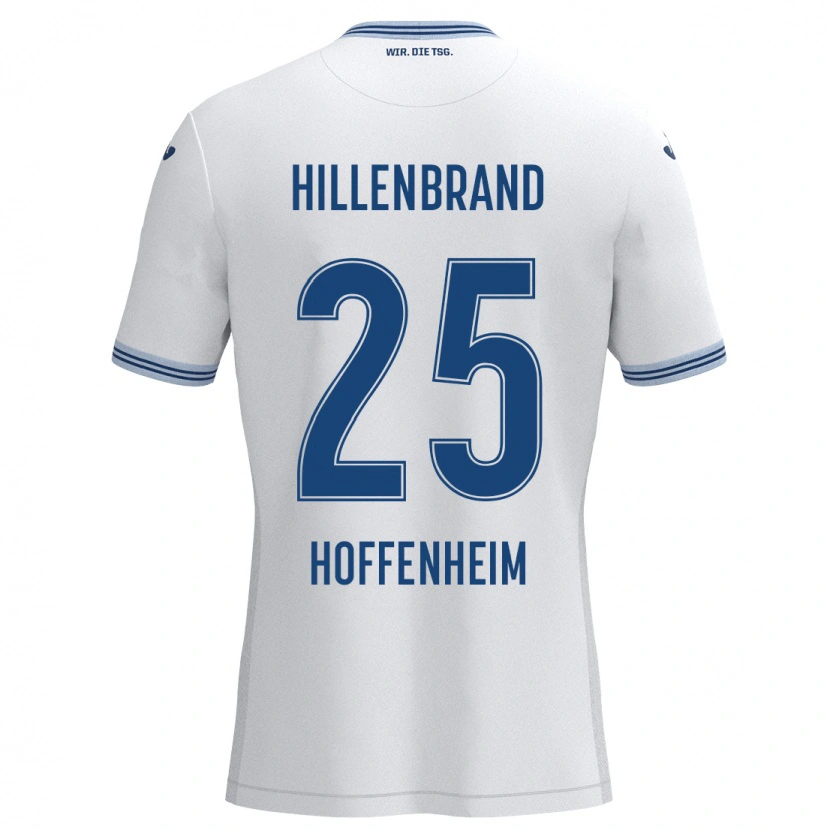 Danxen Herren Jack Hillenbrand #25 Weiß Blau Auswärtstrikot Trikot 2024/25 T-Shirt