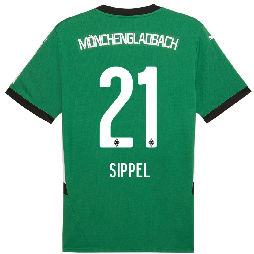 Danxen Herren Tobias Sippel #21 Grün Weiß Auswärtstrikot Trikot 2024/25 T-Shirt