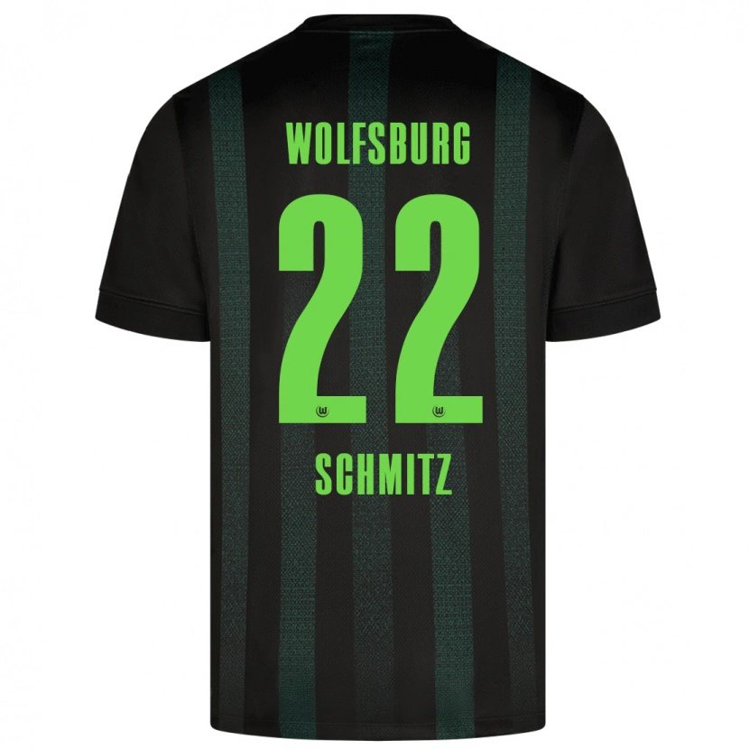 Danxen Herren Lisa Schmitz #22 Dunkelgrün Auswärtstrikot Trikot 2024/25 T-Shirt