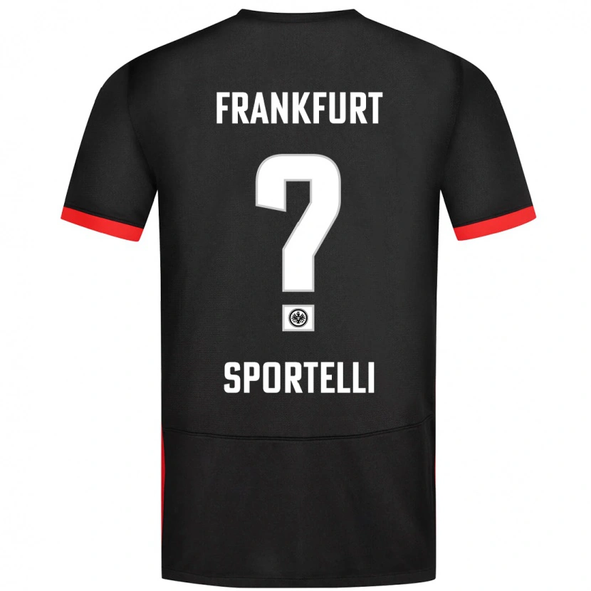 Danxen Herren Flavio Sportelli #0 Schwarz Auswärtstrikot Trikot 2024/25 T-Shirt