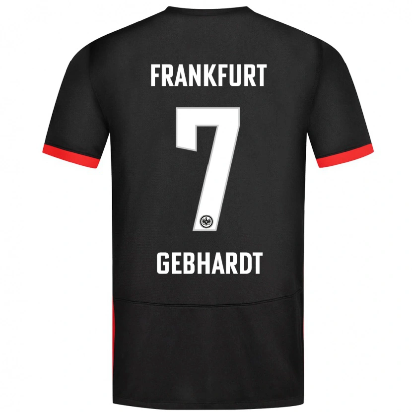 Danxen Herren Luca Gebhardt #7 Schwarz Auswärtstrikot Trikot 2024/25 T-Shirt