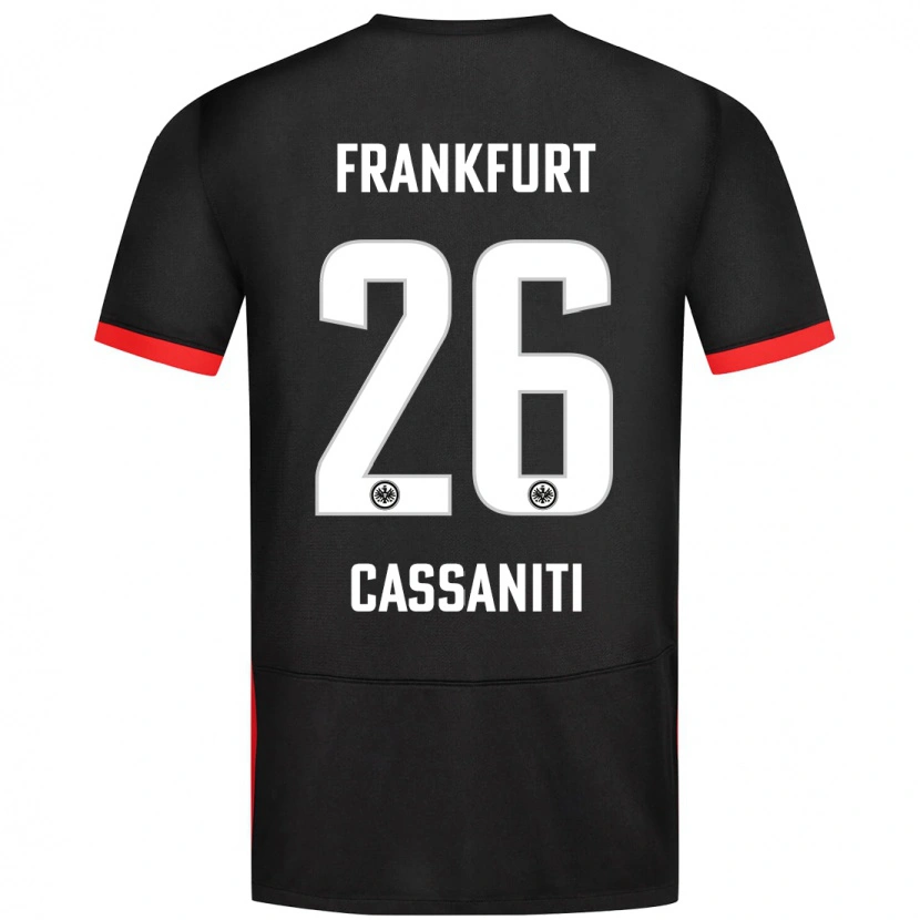 Danxen Herren Nino Cassaniti #26 Schwarz Auswärtstrikot Trikot 2024/25 T-Shirt