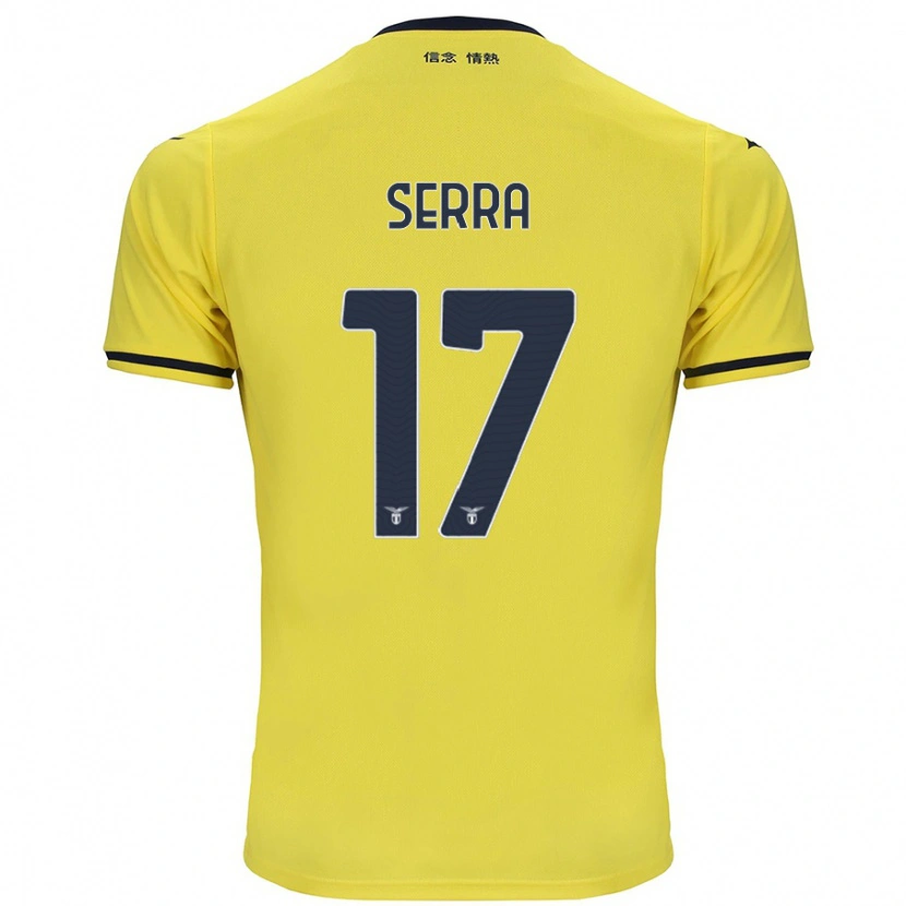 Danxen Herren Federico Serra #17 Gelb Auswärtstrikot Trikot 2024/25 T-Shirt