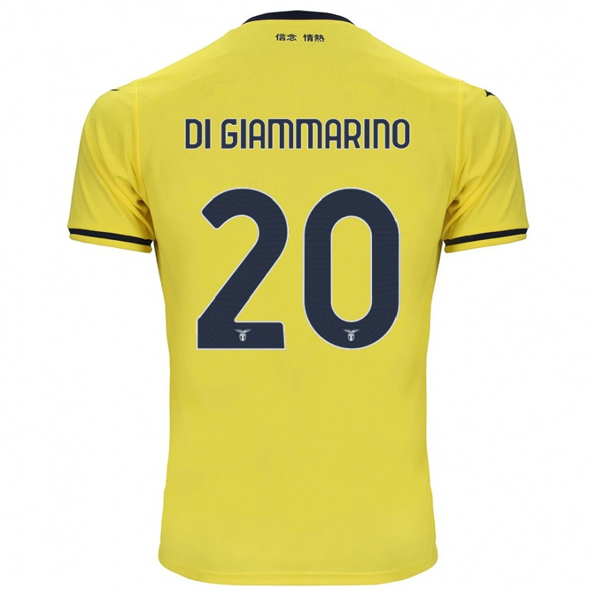 Danxen Herren Virginia Di Giammarino #20 Gelb Auswärtstrikot Trikot 2024/25 T-Shirt