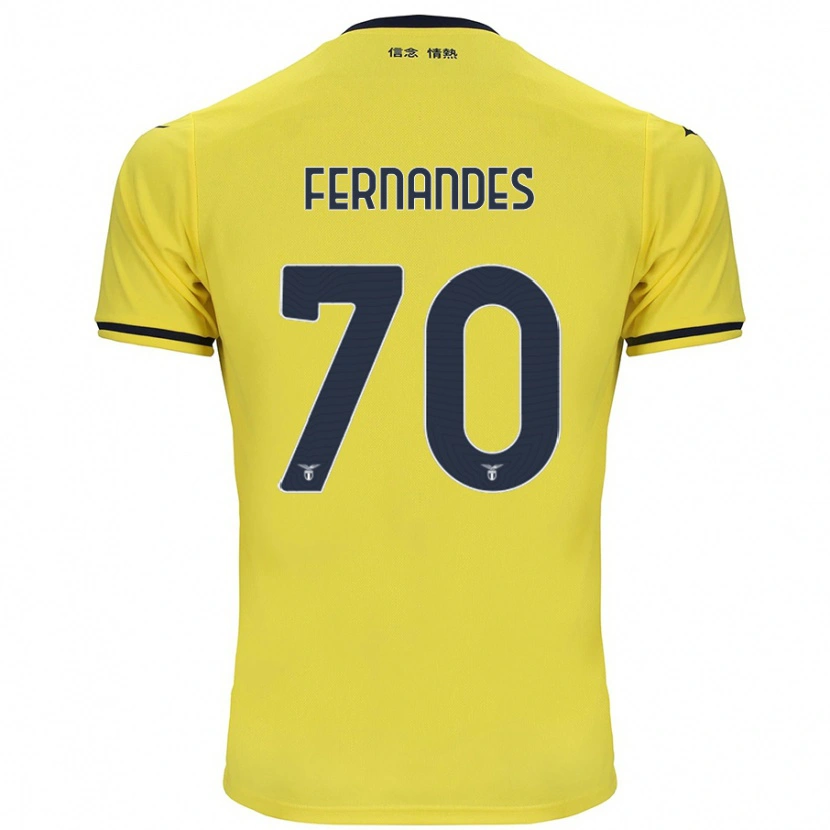 Danxen Herren Saná Fernandes #70 Gelb Auswärtstrikot Trikot 2024/25 T-Shirt