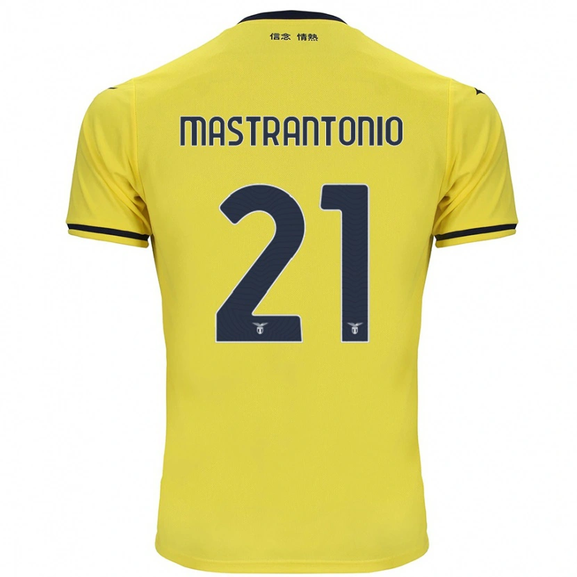 Danxen Herren Ella Mastrantonio #21 Gelb Auswärtstrikot Trikot 2024/25 T-Shirt