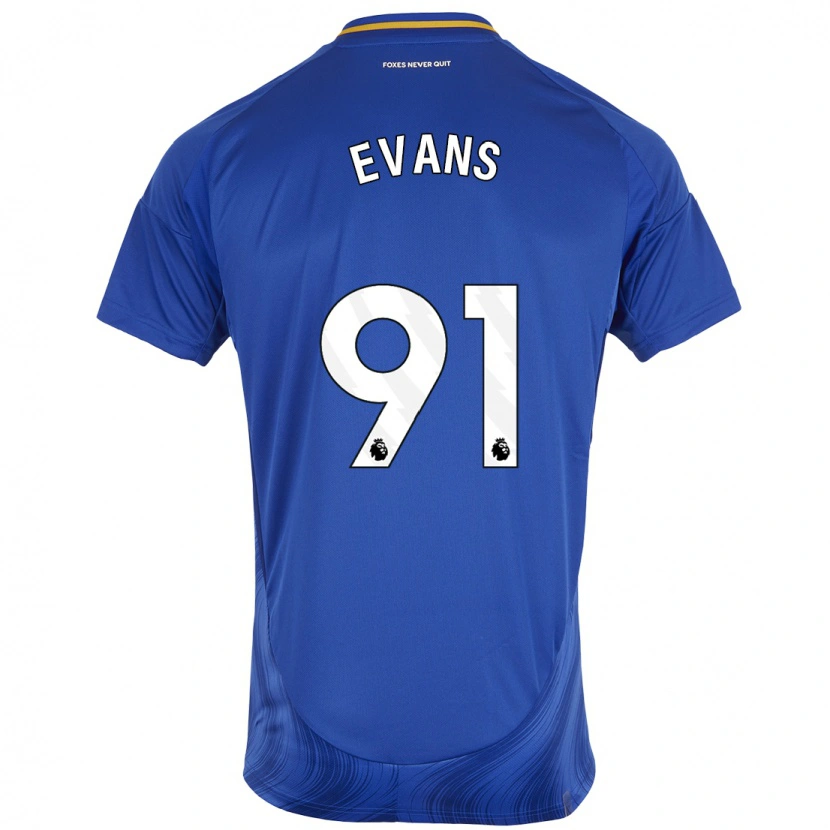 Danxen Damen Jake Evans #91 Blau Weiß Heimtrikot Trikot 2024/25 T-Shirt