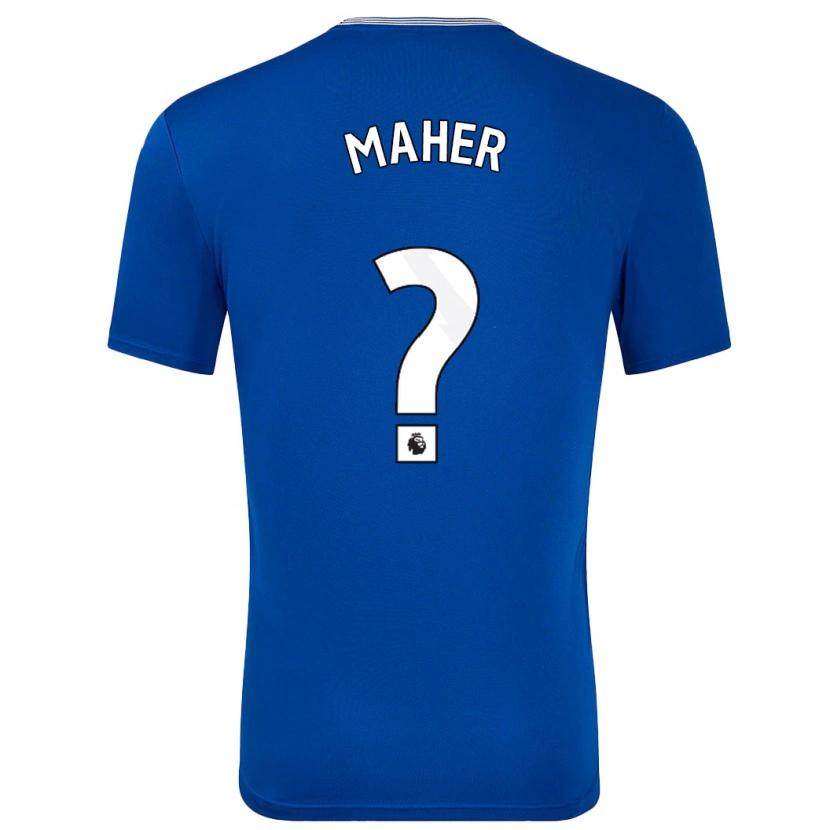 Danxen Damen Daniel Maher #0 Blau Mit Heimtrikot Trikot 2024/25 T-Shirt