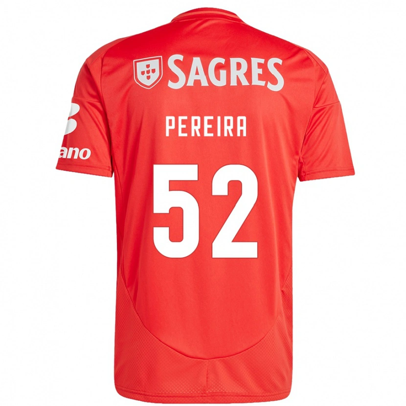 Danxen Damen Henrique Pereira #52 Rot Weiß Heimtrikot Trikot 2024/25 T-Shirt