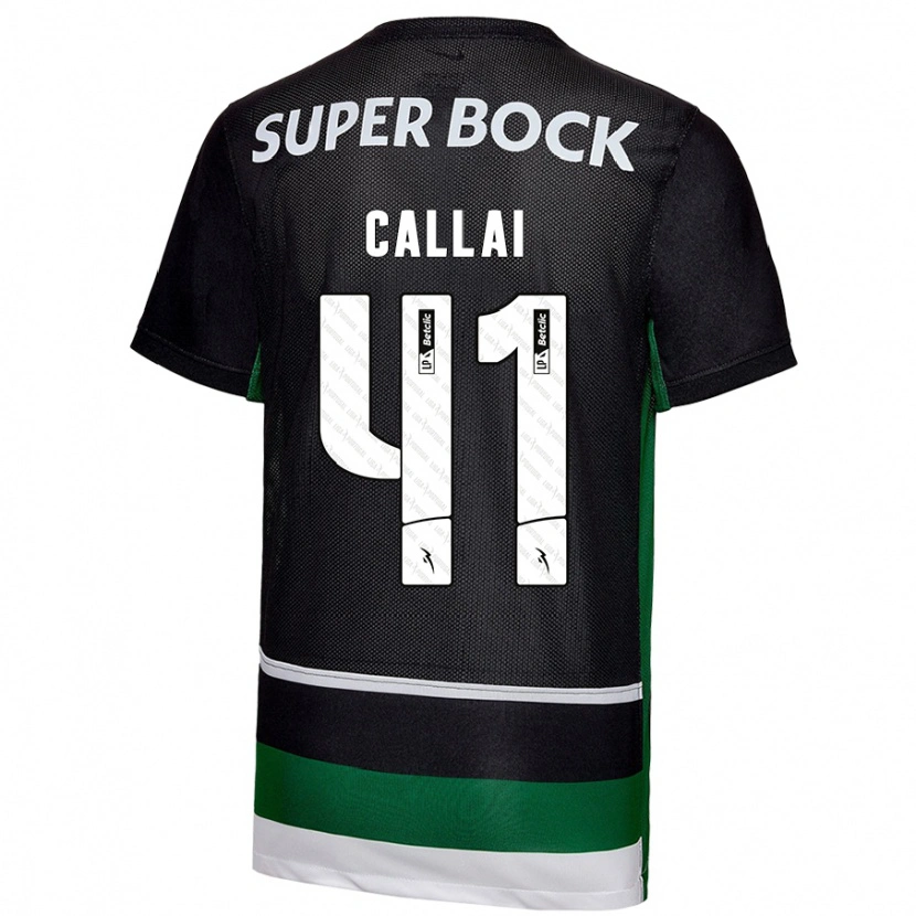 Danxen Damen Diego Callai #41 Schwarz Weiß Grün Heimtrikot Trikot 2024/25 T-Shirt