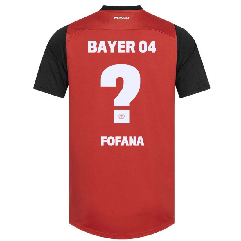 Danxen Damen Sadik Fofana #0 Rot Schwarz Heimtrikot Trikot 2024/25 T-Shirt